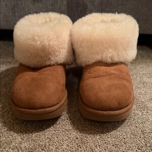 UGG Cream Shearling Slippers